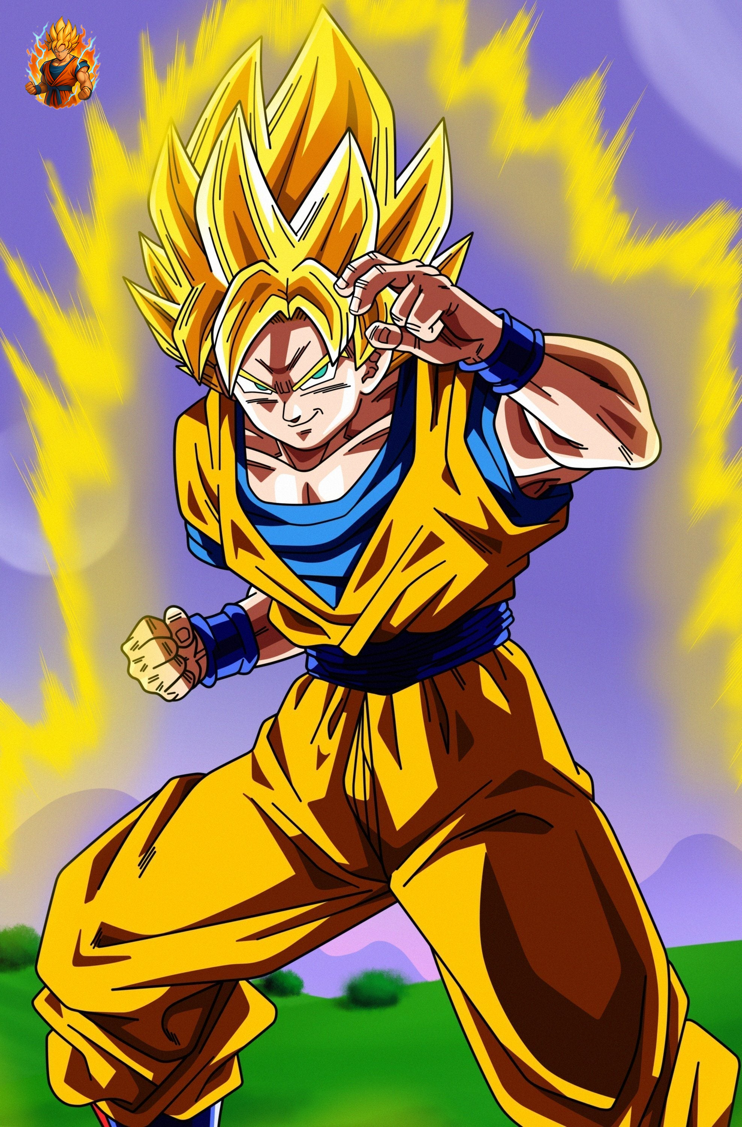 Dragon Ball Z Goku Saiyajin Krieger Lampe