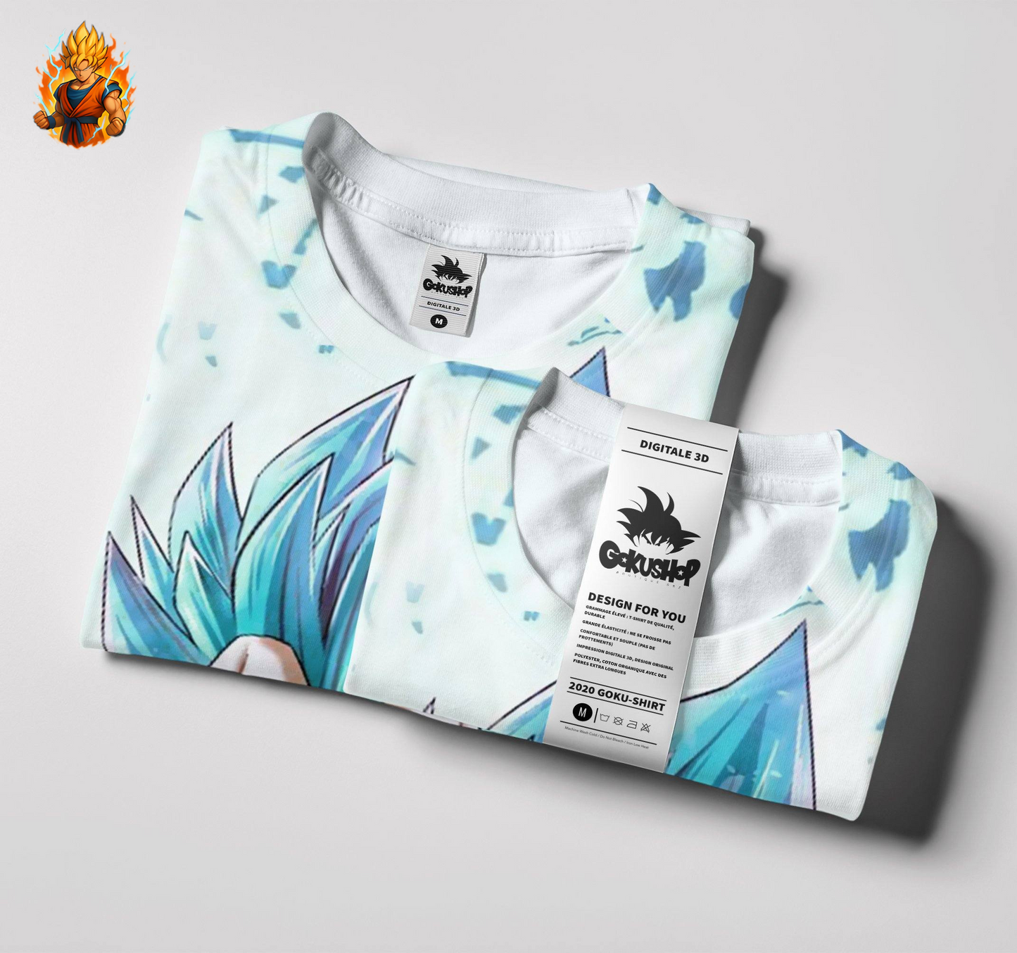 Dragon Ball Super Vegeta SSJ Blaues T-Shirt