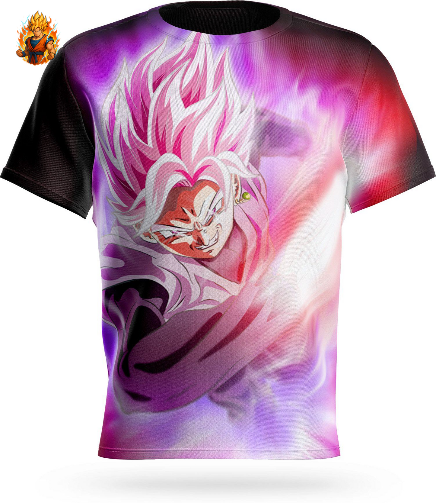 Dragon Ball Super Goku Schwarz Rosé Kampf-T-Shirt