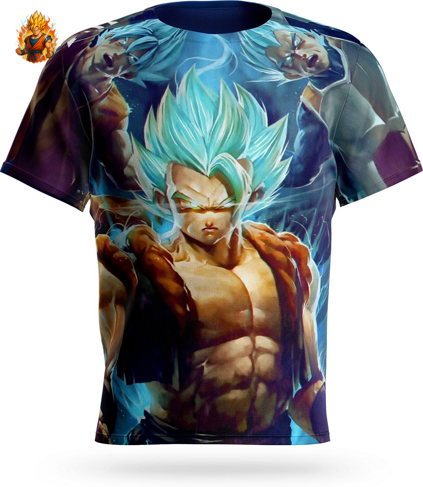 Dragon Ball Gogeta Super Saiyajin Blaues T-Shirt
