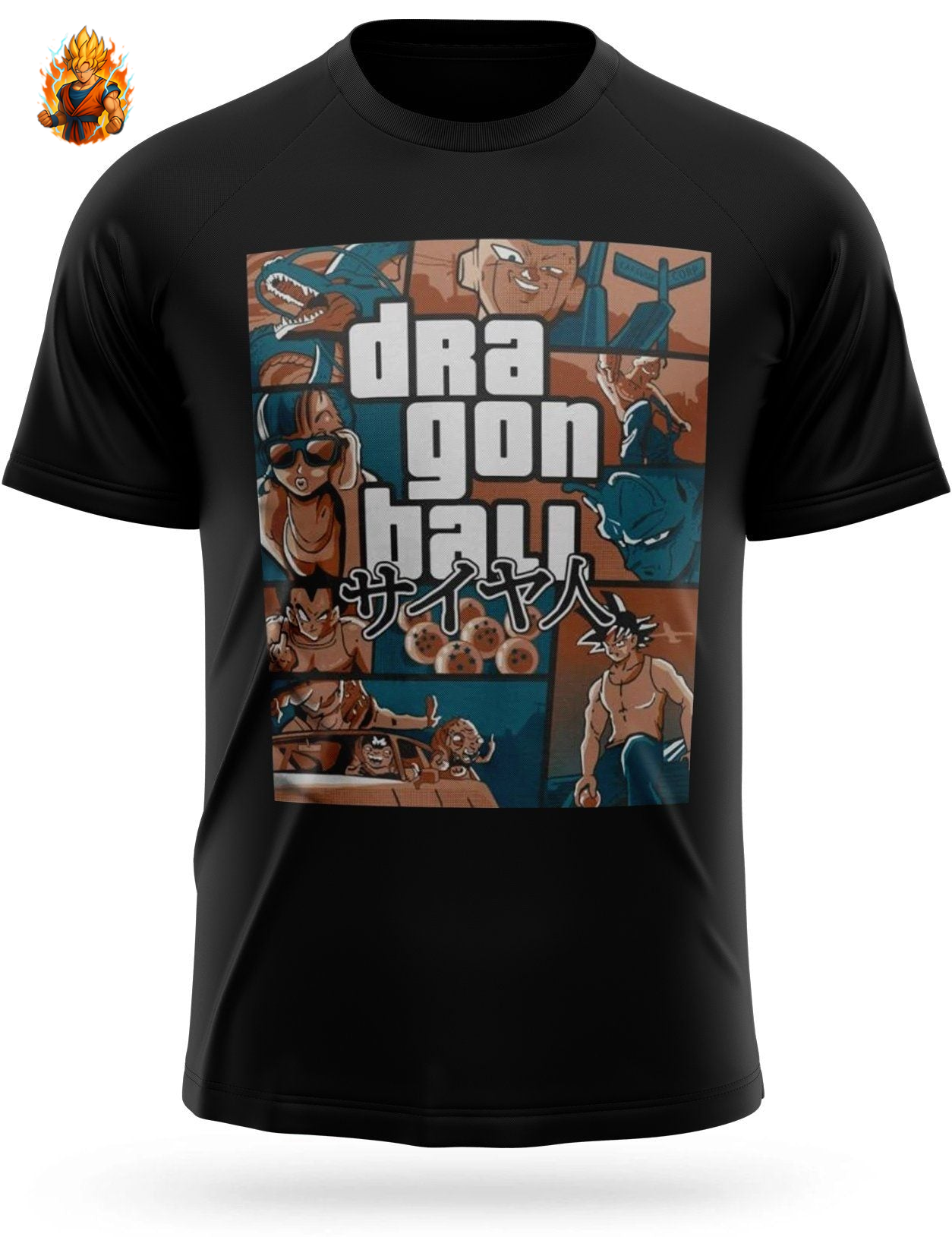 Dragon Ball Z Grand Theft Auto (GTA) T-Shirt