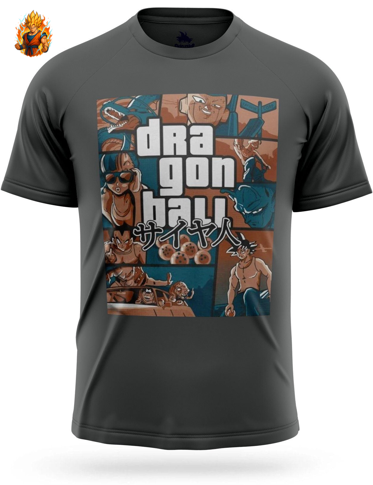 Dragon Ball Z Grand Theft Auto (GTA) T-Shirt