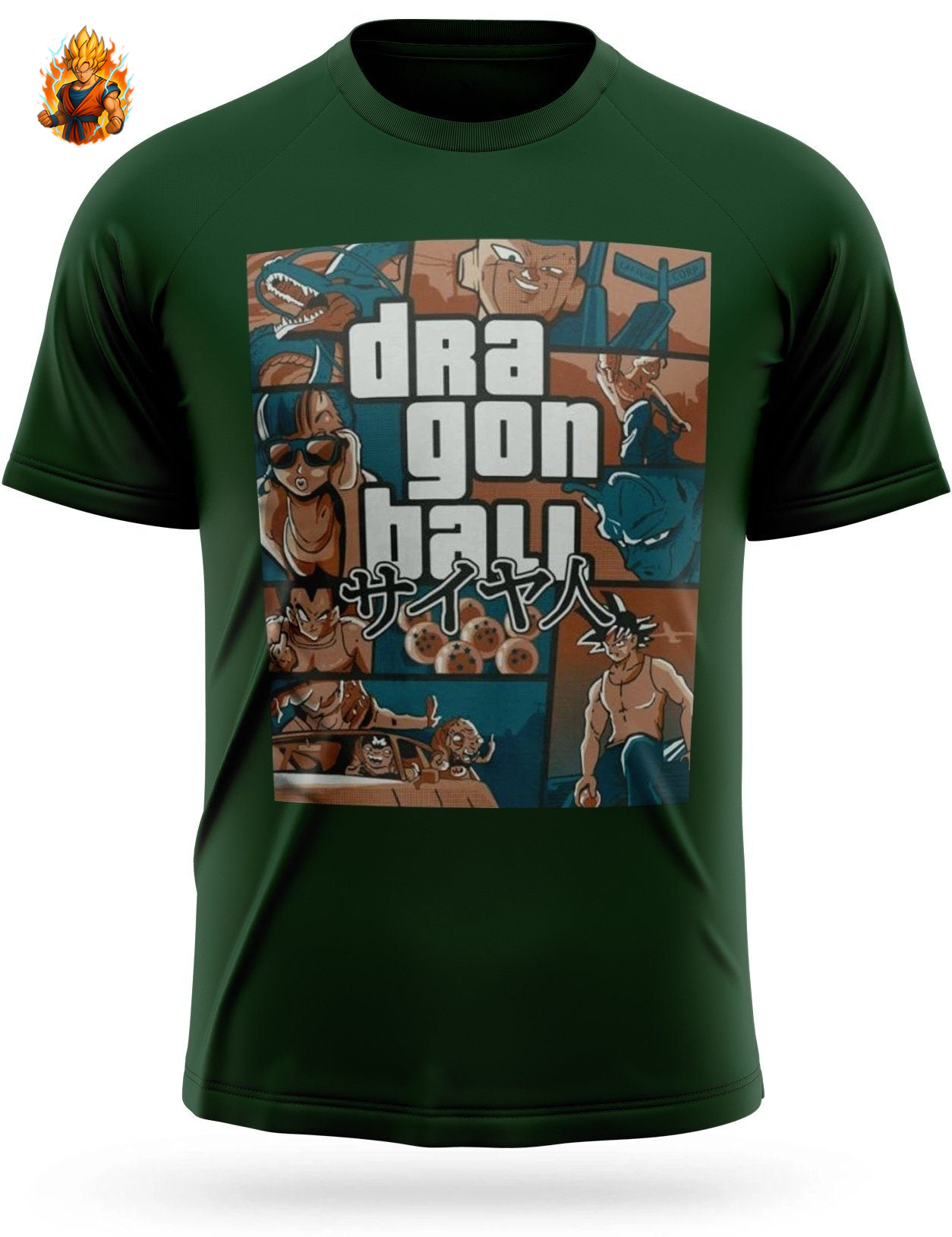 Dragon Ball Z Grand Theft Auto (GTA) T-Shirt