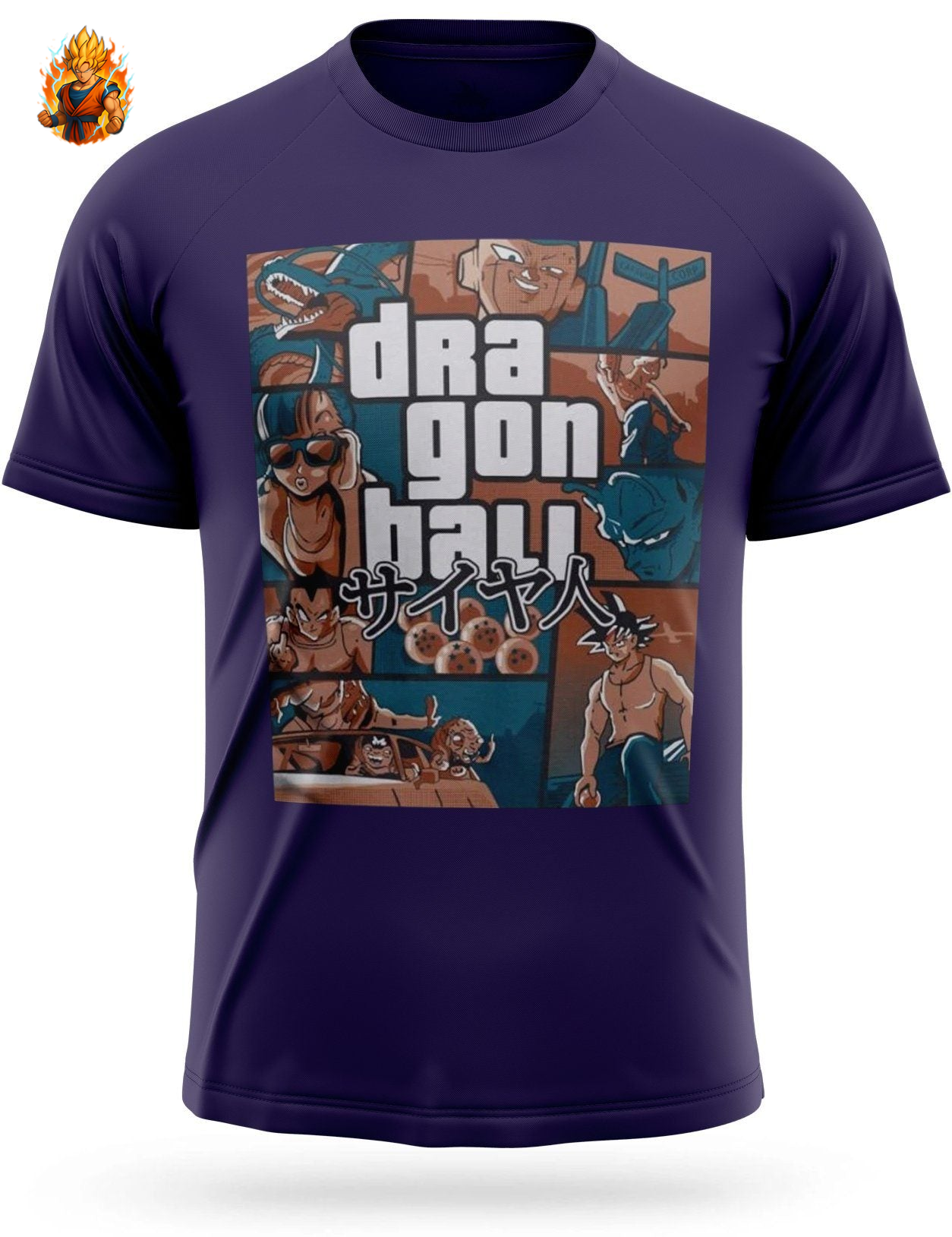 Dragon Ball Z Grand Theft Auto (GTA) T-Shirt