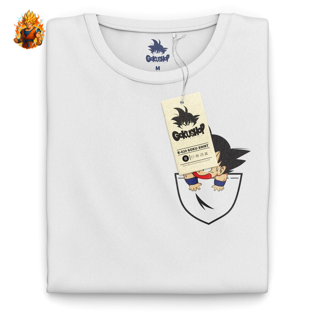 Dragon Ball Z Goku-T-Shirt mit Tasche