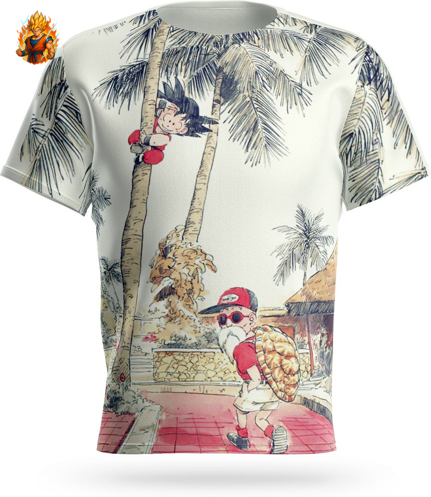 Dragon Ball Goku und Meister Roshi T-Shirt