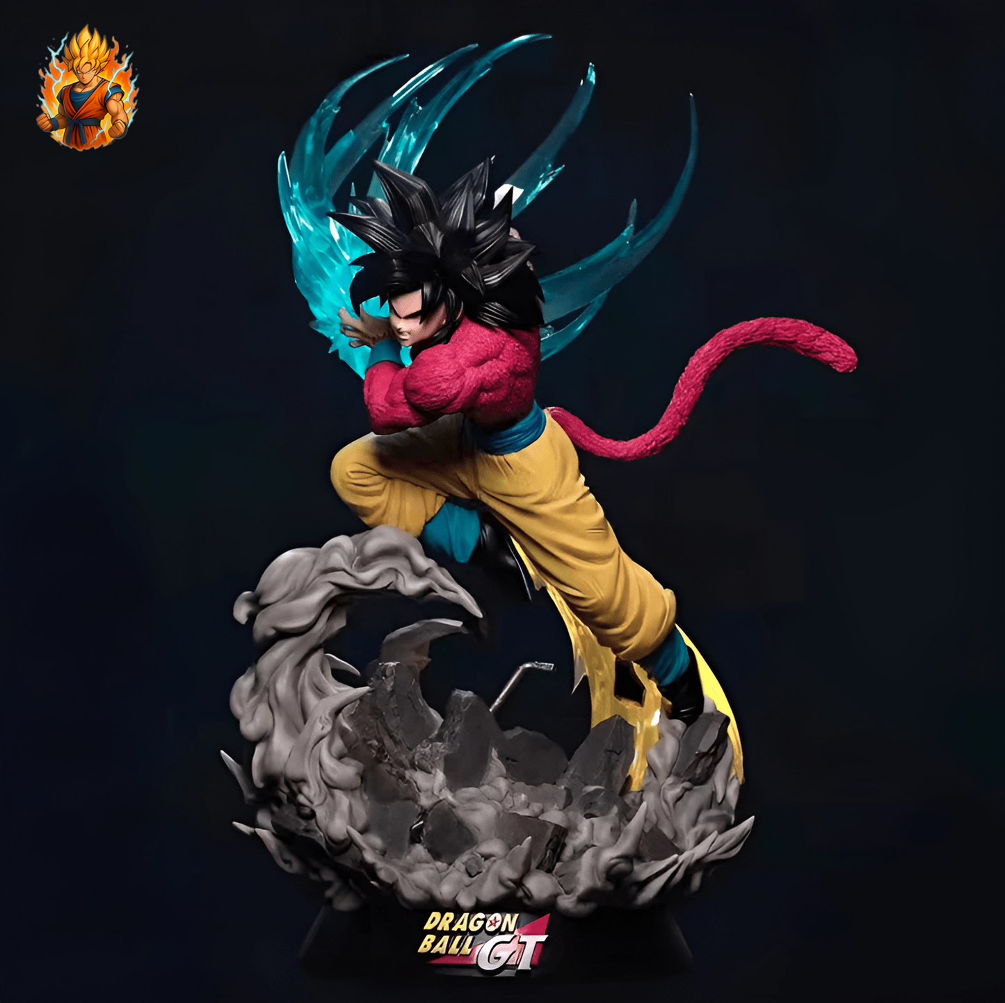 Dragon Ball Goku Saiyajin 4 Kamehameha Figur