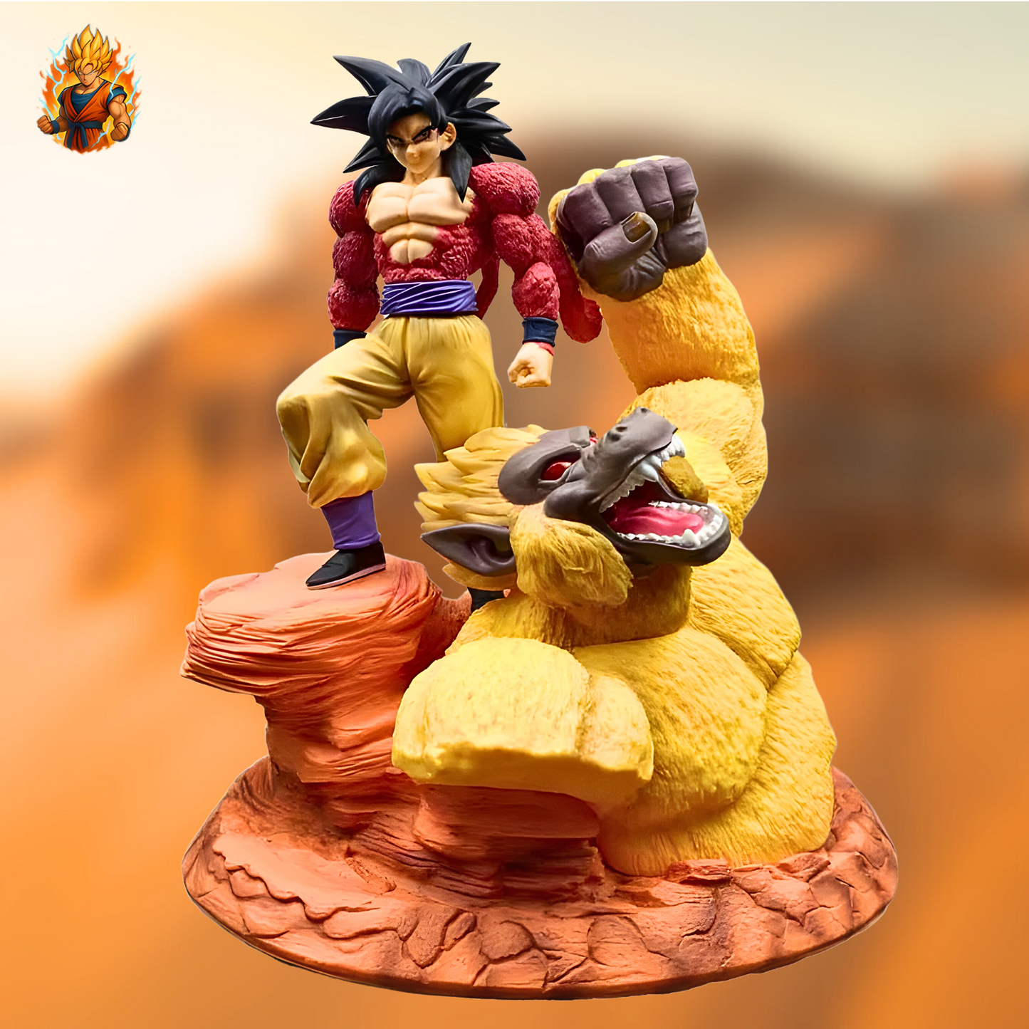 Dragon Ball Goku & Goldene Riesenaffenfigur