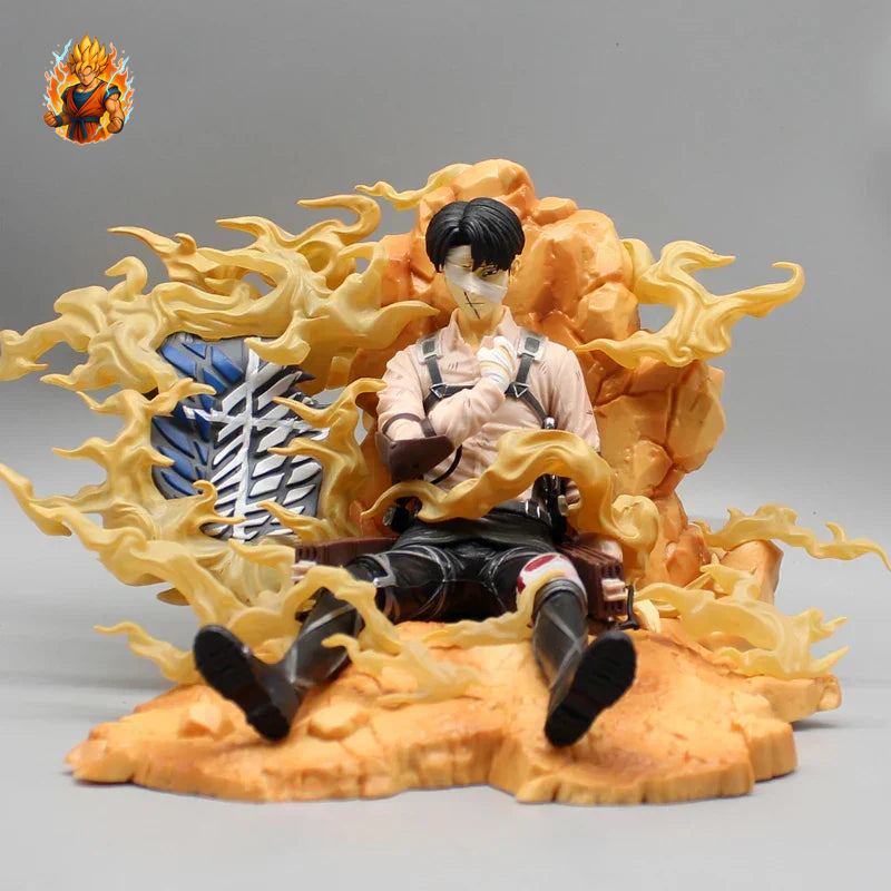 Attack on Titan Figur - Levi sitzt verwundet