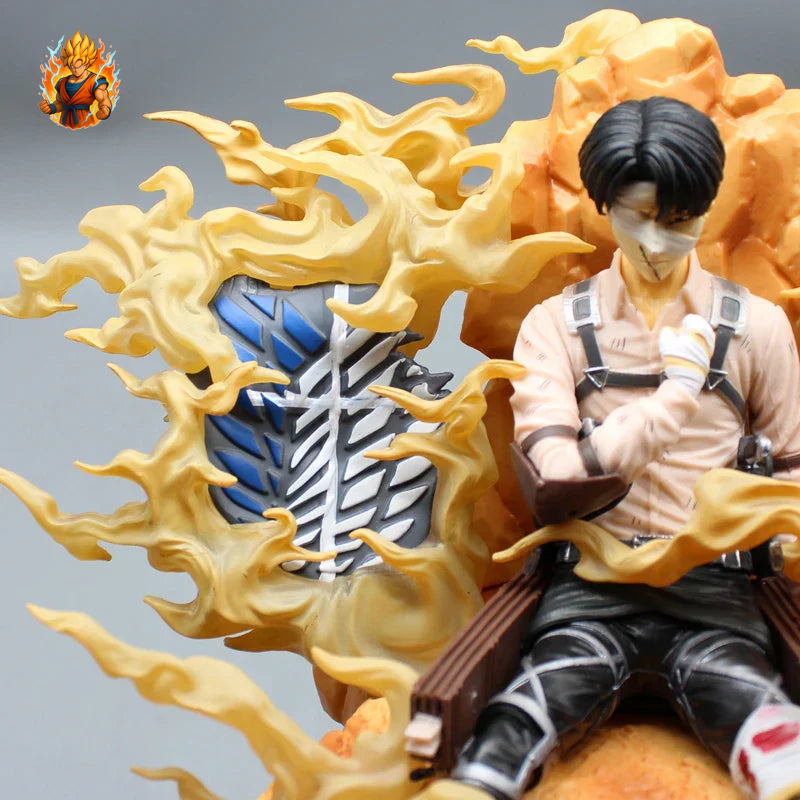 Attack on Titan Figur - Levi sitzt verwundet