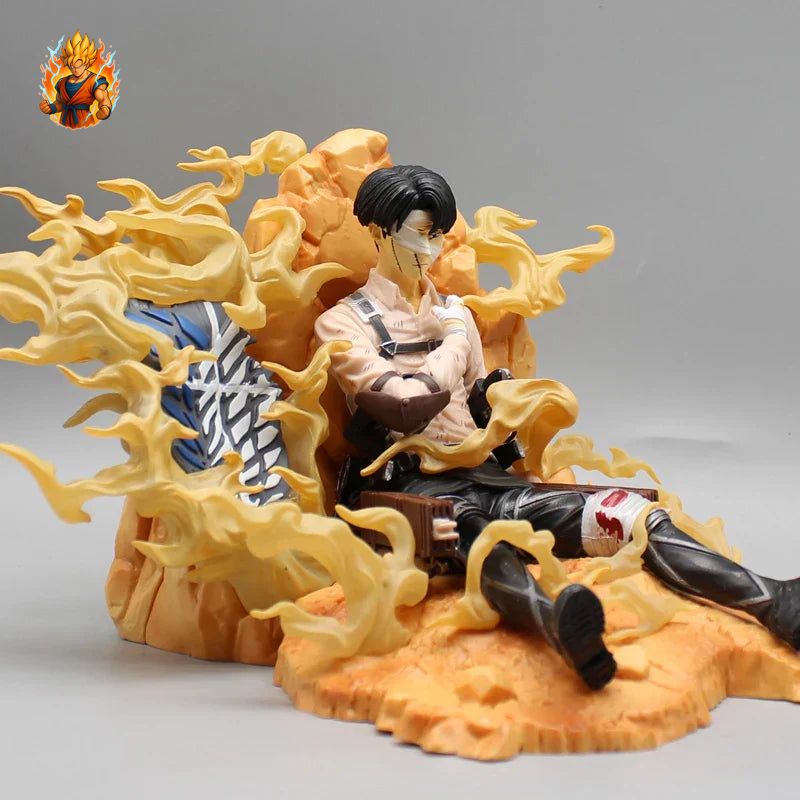 Attack on Titan Figur - Levi sitzt verwundet