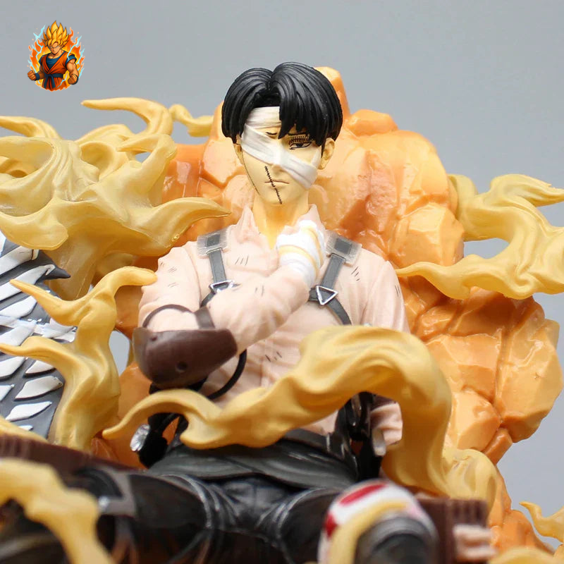 Attack on Titan Figur - Levi sitzt verwundet