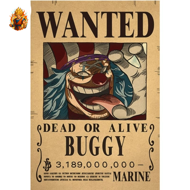 Poster Wanted Baggy "Yonko" - One Piece™