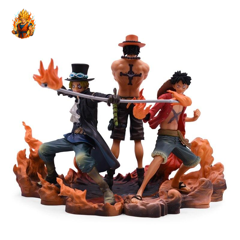 One Piece Ruffy & Ace & Sabo Figur (14-17cm)