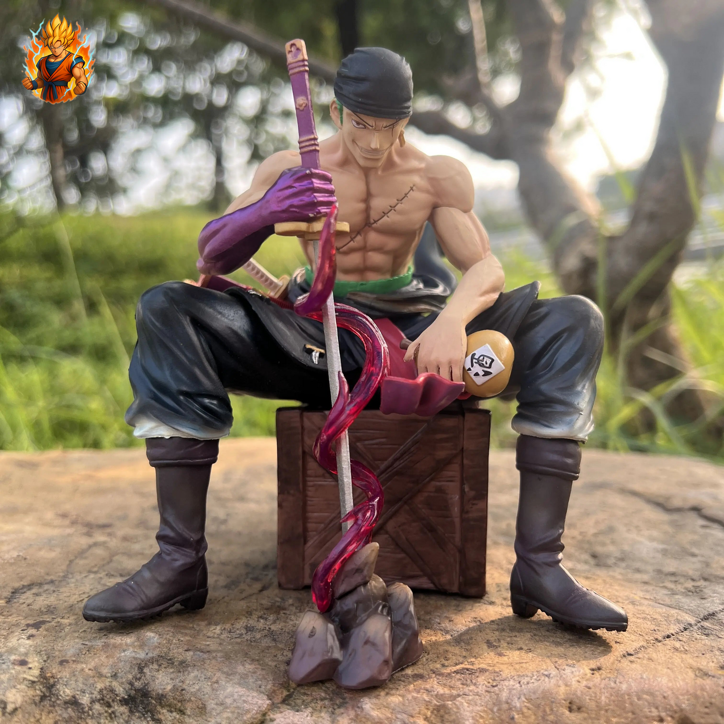 One Piece Zoro Sitzende Figur