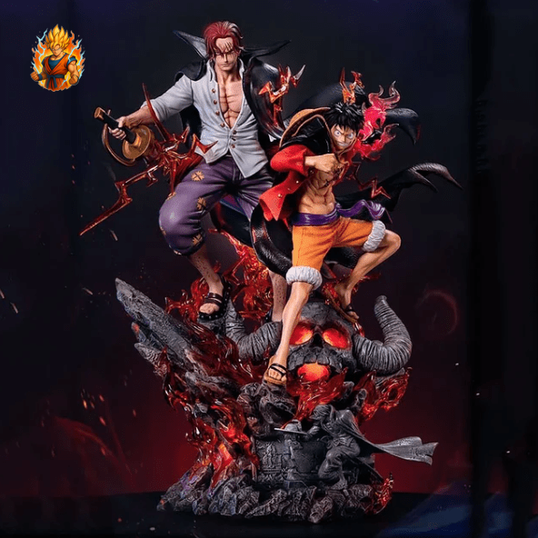 One Piece Ruffy & Shanks Figur