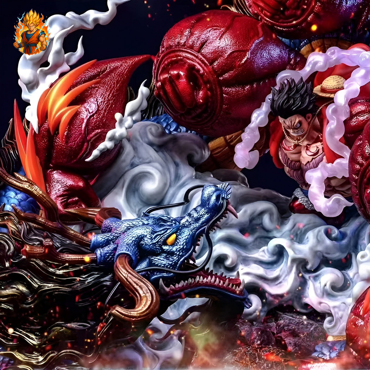 One Piece Ruffy VS Kaido Figur