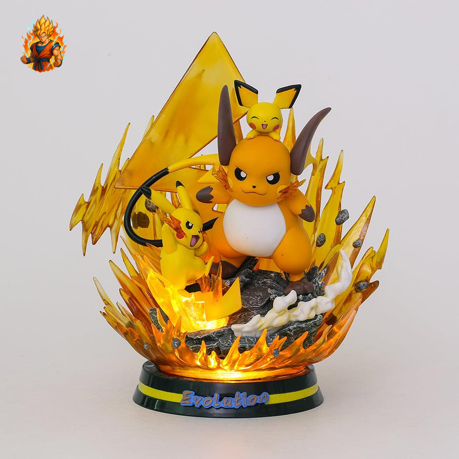 Pokémon-Figur – Raichu-Entwicklung