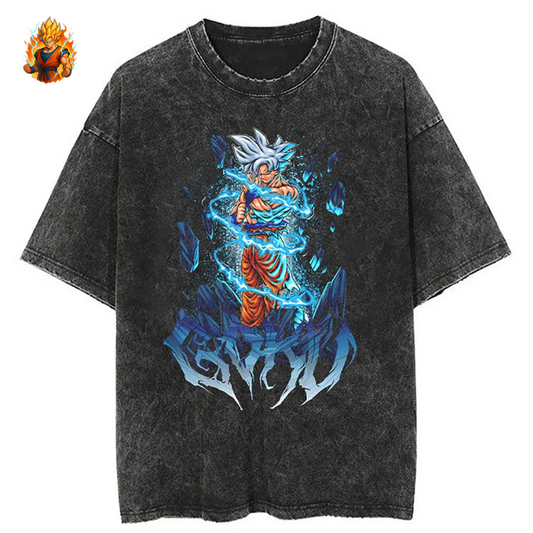 Dragon Ball Goku Ultra Instinct Mastered Übergroßes T-Shirt
