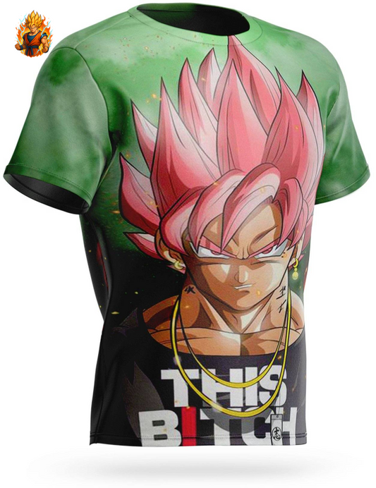 Dragon Ball Super Goku Schwarzes SSJ Rosé-T-Shirt
