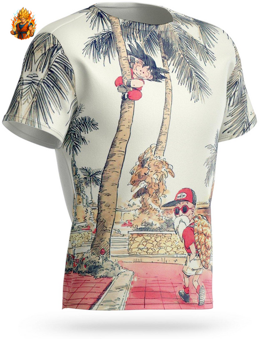 Dragon Ball Goku und Meister Roshi T-Shirt