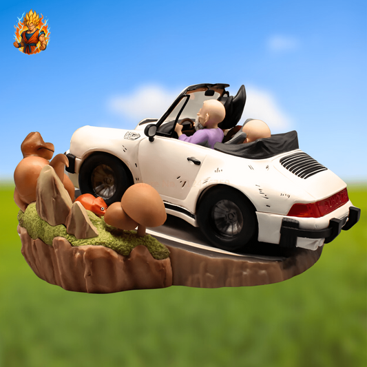 Dragon Ball Goku Krilin Master Roshi in Porsche Figur