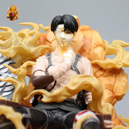 Attack on Titan Figur - Levi sitzt verwundet