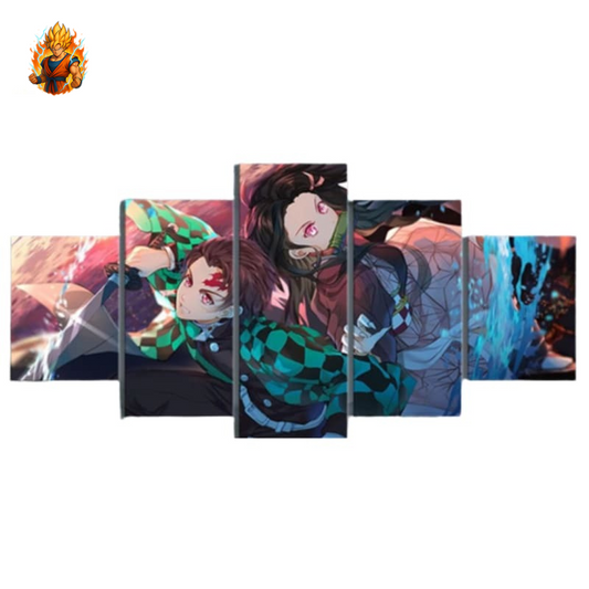 Gemälde von Nezuko und Tanjiro – Demon Slayer™