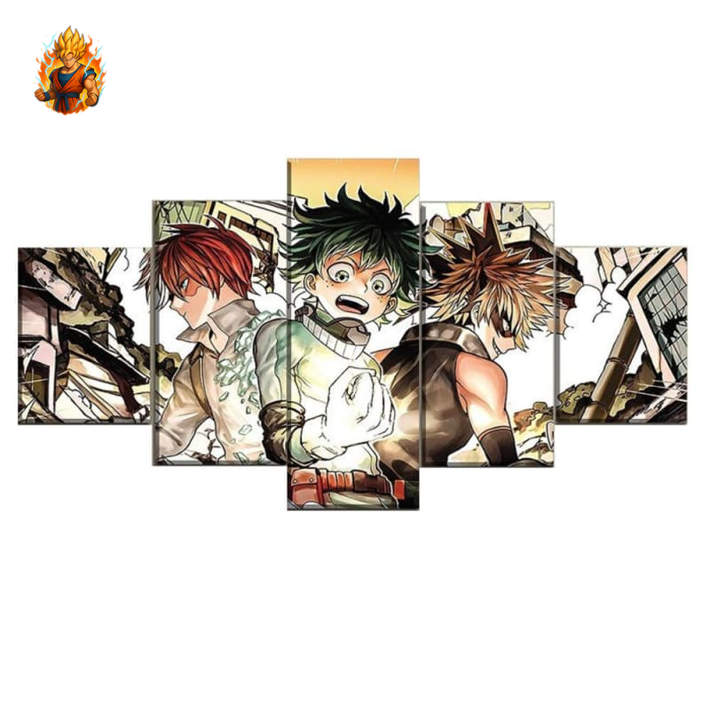 Gemälde von Shoto, Izuku und Bakugo – My Hero Academia™