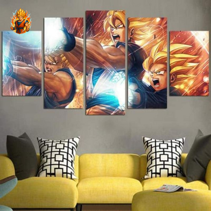 Vater-Sohn-Kamehameha-Gemälde – Dragon Ball Z™