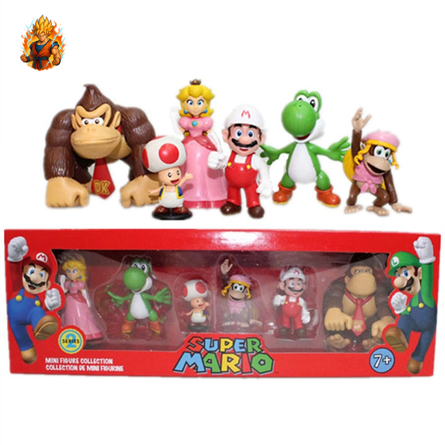 6 Figurines Mario - Lot 2
