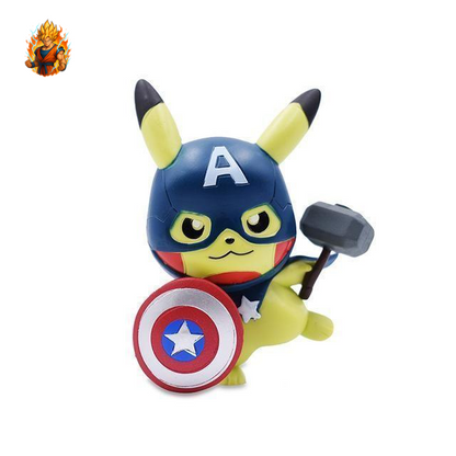 Pokemon Figur - Pikachu Captain America