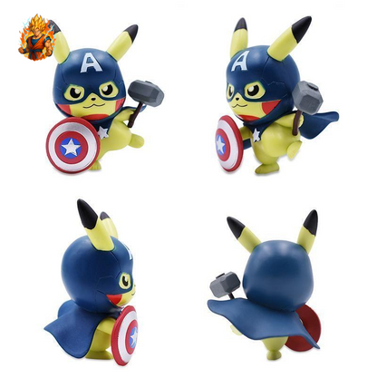 Pokemon Figur - Pikachu Captain America