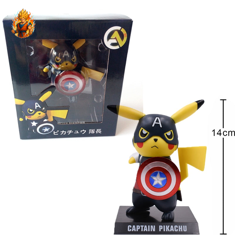 Pikachu Figur - Captain America