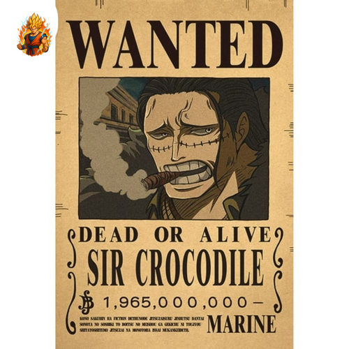 Poster „Steckbrief Krokodil“ – One Piece™
