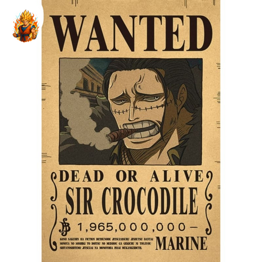 Poster „Steckbrief Krokodil“ – One Piece™