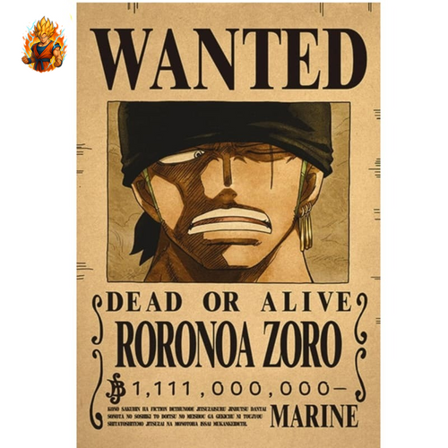 Poster Wanted Roronoa Zoro "Post Wano" - One Piece™