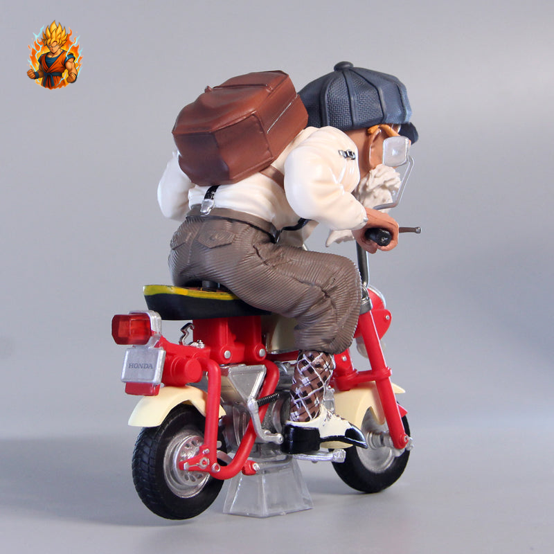 Figurine DBZ goku et Tortue Géniale en Moto