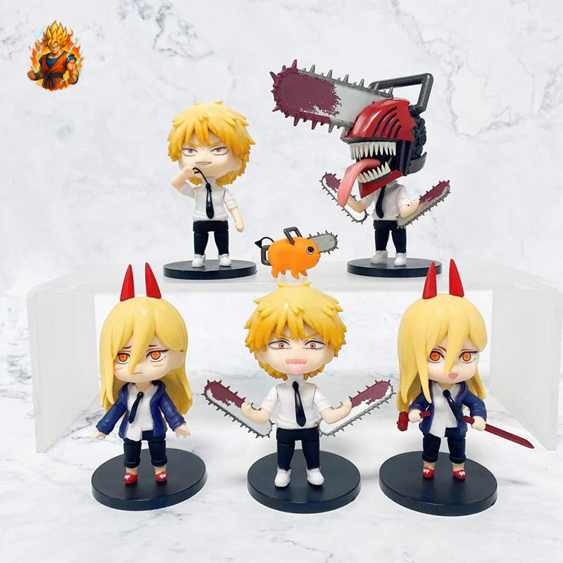 Figurines Chainsaw Man lot de 5