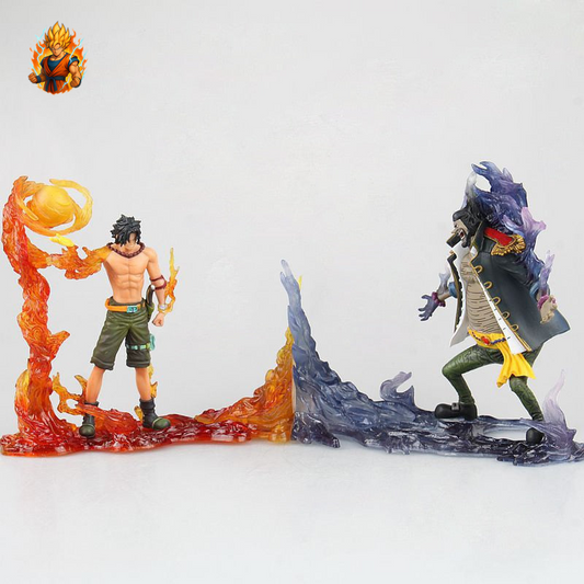 Figurine Ace vs Barbe Noire - One piece