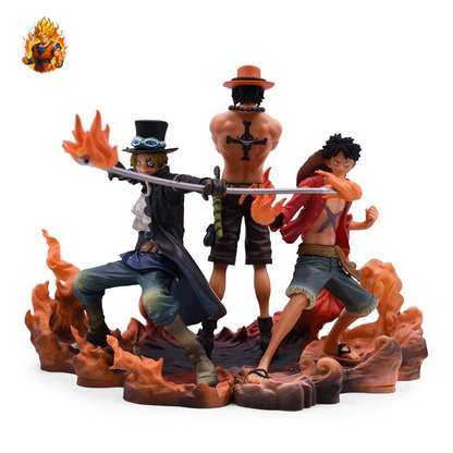 One Piece Ruffy & Ace & Sabo Figur (14-17cm)