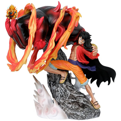 One Piece Ruffy Fire Karma Figur