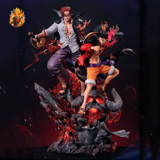 One Piece Ruffy & Shanks Figur