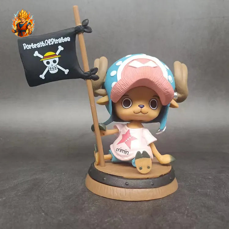 Tony Chopper Figurine mit Flagge - One Piece