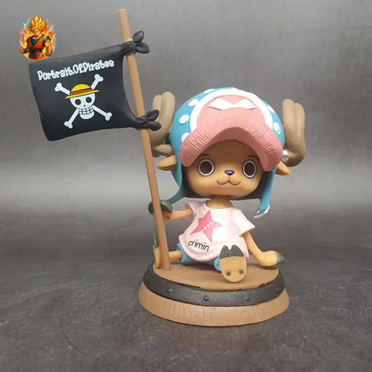 Tony Chopper Figurine mit Flagge - One Piece