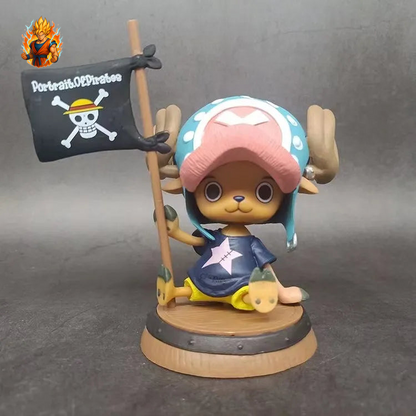 Tony Chopper Figurine mit Flagge - One Piece