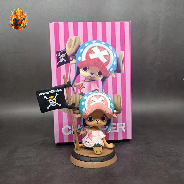 Tony Chopper Figurine mit Flagge - One Piece