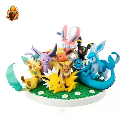 Evoli-Diorama: Alle Evolutions-Figuren Set