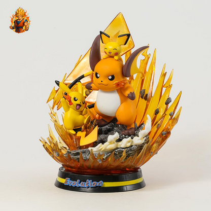 Pokémon-Figur – Raichu-Entwicklung